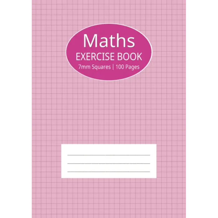 Independently published Maths Exercise Book: Pink Notebook 7mm Squares A4 for Girl
