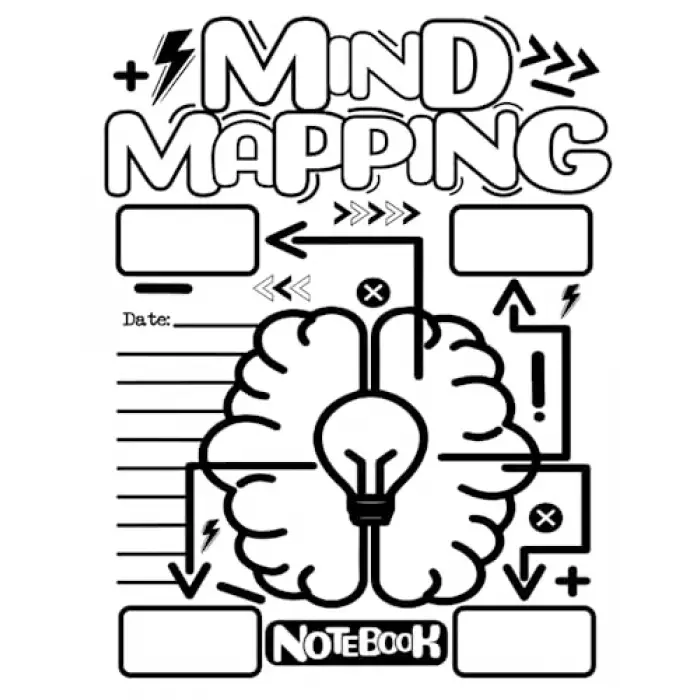 Independently published Mind Mapping Notebook: Visual Thinking Workbook with Blank Mind Map Templates for Brainstorming Your ideas and improve your concentration creativity, 120 Pages