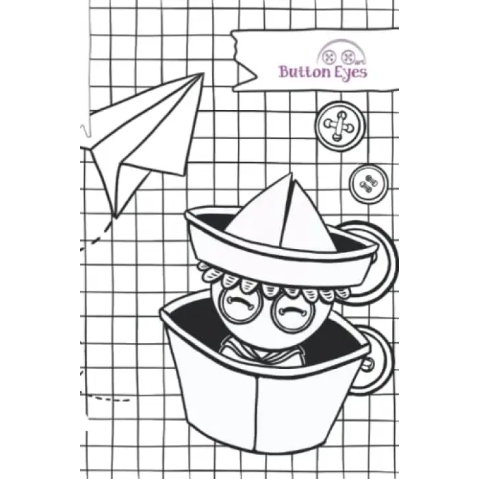 Independently published notebook Button Eyes Papel: cuadriculado, con márgenes (Spanish Edition)