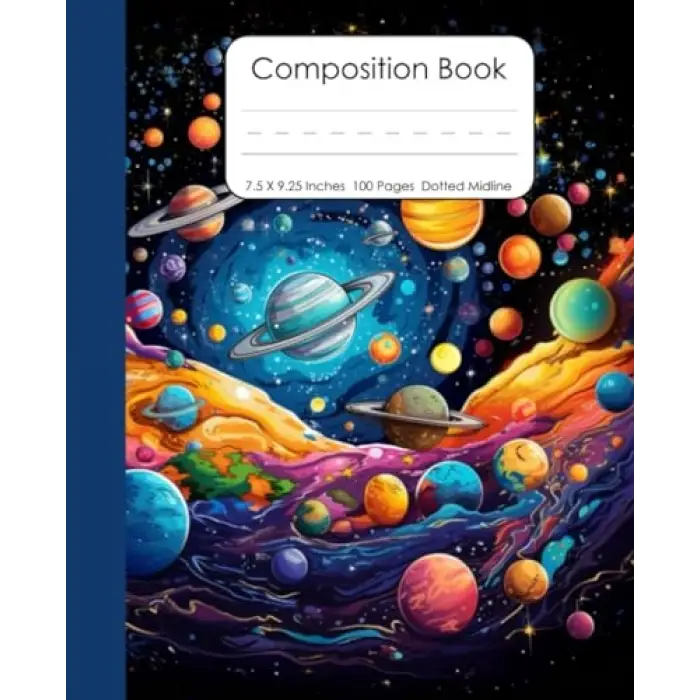 Independently published Outer Space Fun - Primary Story Journal with Dotted Midline and Space for Pictures: Grades K-2/Early Childhood, Composition Book for Creative Drawing and Writing