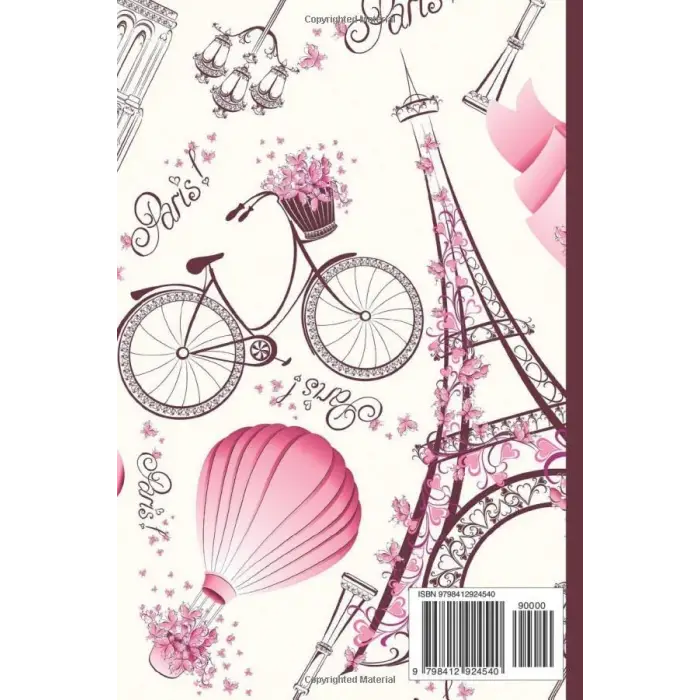 Independently published Paris Notebook: Vintage Eiffel Tower Journal, 100 ruled pages 6x9 inches