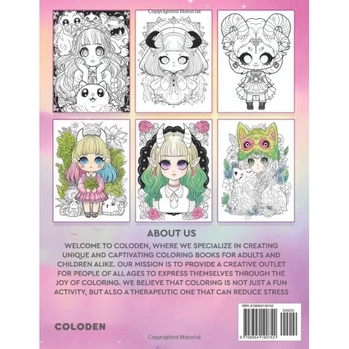 Independently published Pastel Cuties Gothic, Pastels Coloring Book, Charm in Soft