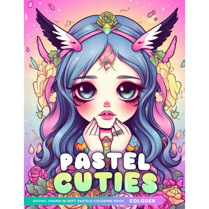 Independently published Pastel Cuties Gothic, Pastels Coloring Book, Charm in Soft