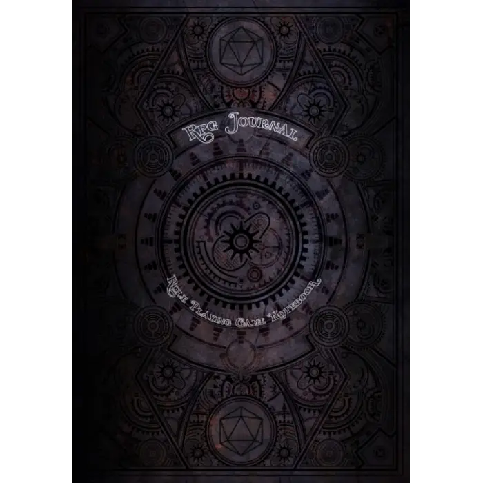 Independently published RPG Journal Mixed Paper: Ruled, Graph, Hexagon and Dot Grid | Role Playing Game Companion Ancient Engine (Steampunk RPG Game Series)