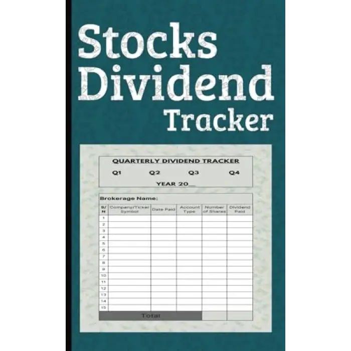 Independently published Stock Dividend Tracker: Quarterly Dividends Stocks Trading Journal & Log