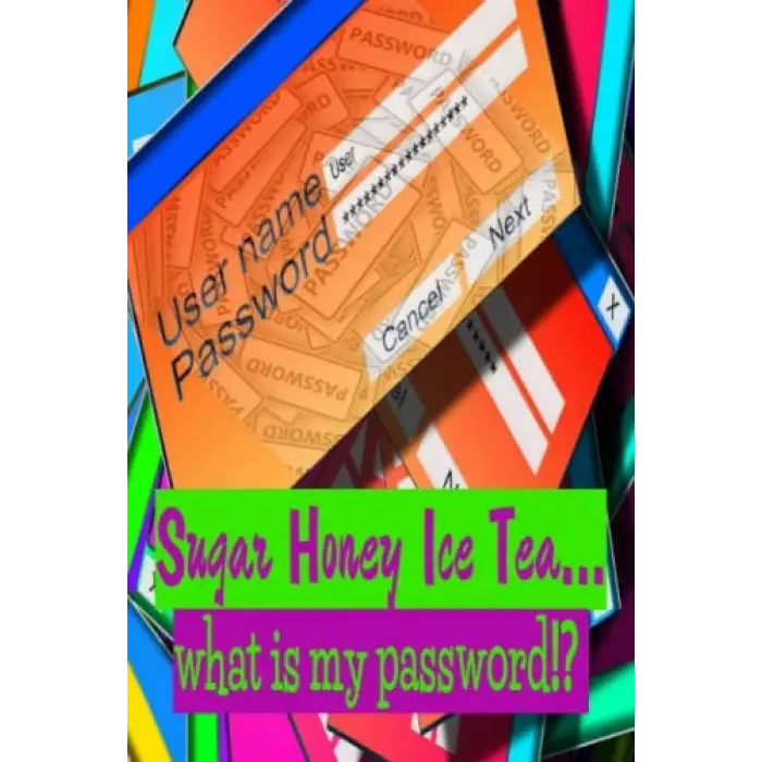 Independently published Sugar Honey Ice Tea… what is my password!?: Organizer, Log Book & Notebook for Passwords