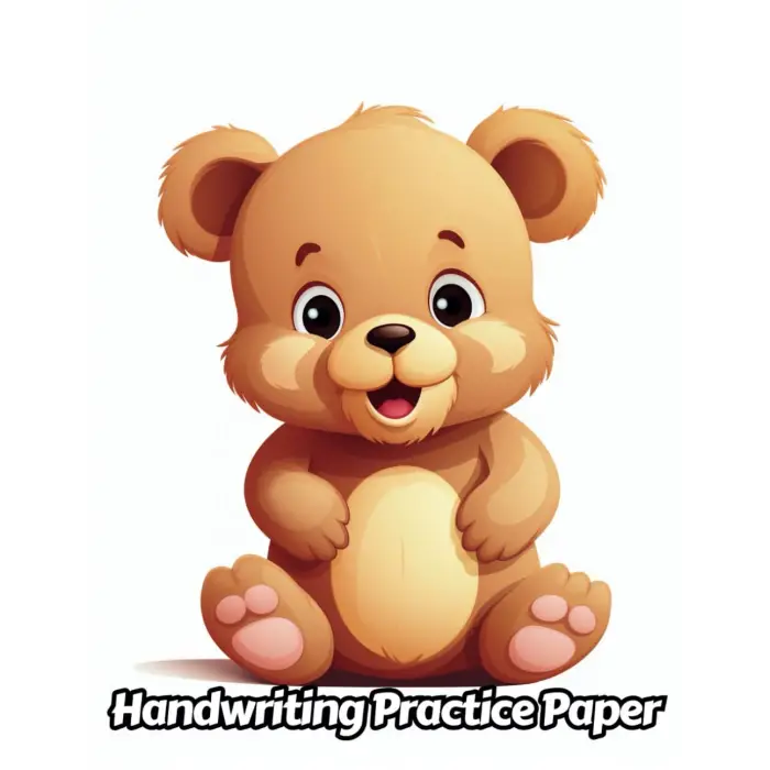 Independently published Teddy Bear Handwriting Practice Paper: Wide Lines With Dotted Midline | For Students Learning To Write Letters | Grades K-2 School | Gift For Cuddly Animal Lovers | 8.5 x 11...