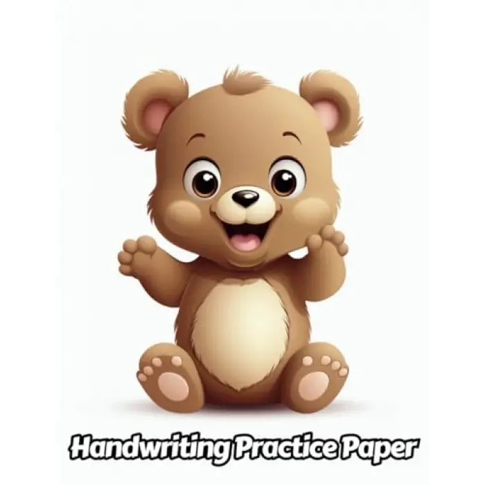 Independently published Teddy Bear Handwriting Practice Paper: Wide Lines With Dotted Midline | For Students Learning To Write Letters | Grades K-2 School | Gift For Cuddly Animal Lovers | 8.5 x 11...