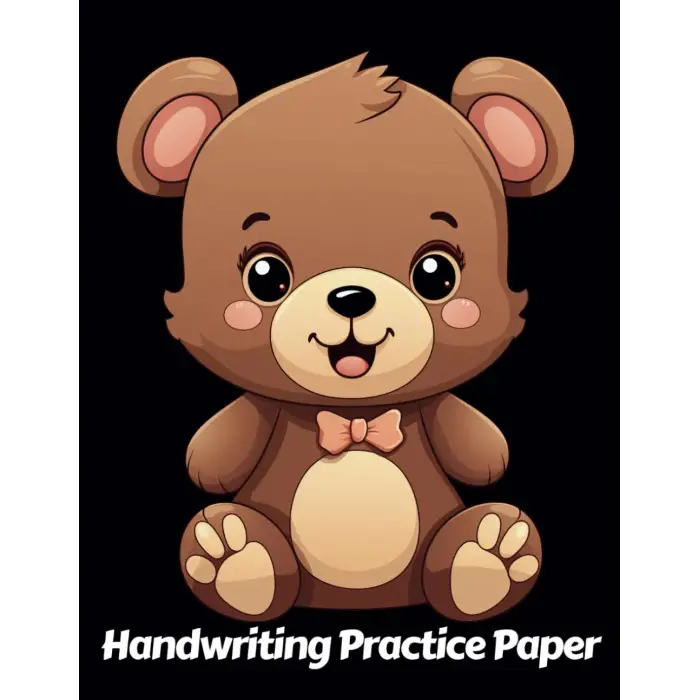 Independently published Teddy Bear Handwriting Practice Paper: Wide Lines With Dotted Midline | For Students Learning To Write Letters | Grades K-2 School | Gift For Cuddly Animal Lovers | 8.5 x 11...
