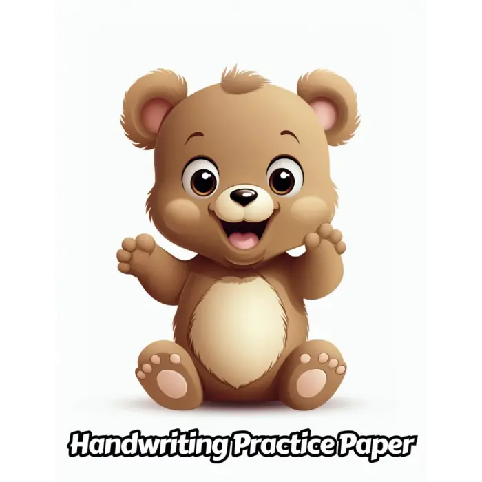 Independently published Teddy Bear Handwriting Practice Paper: Wide Lines With Dotted Midline | For Students Learning To Write Letters | Grades K-2 School | Gift For Cuddly Animal Lovers | 8.5 x 11...