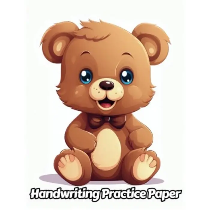 Independently published Teddy Bear Handwriting Practice Paper: Wide Lines With Dotted Midline | For Students Learning To Write Letters | Grades K-2 School | Gift For Cuddly Animal Lovers | 8.5 x 11...
