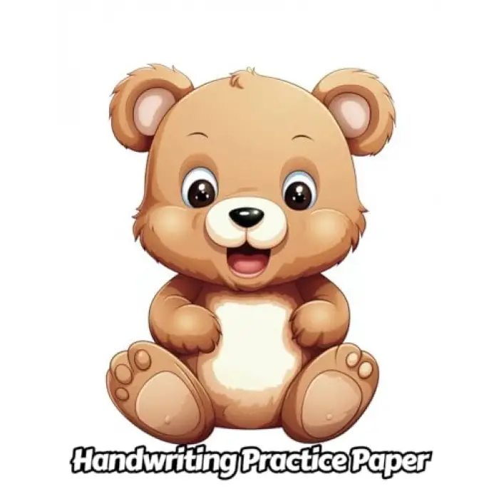 Independently published Teddy Bear Handwriting Practice Paper: Wide Lines With Dotted Midline | For Students Learning To Write Letters | Grades K-2 School | Gift For Cuddly Animal Lovers | 8.5 x 11...