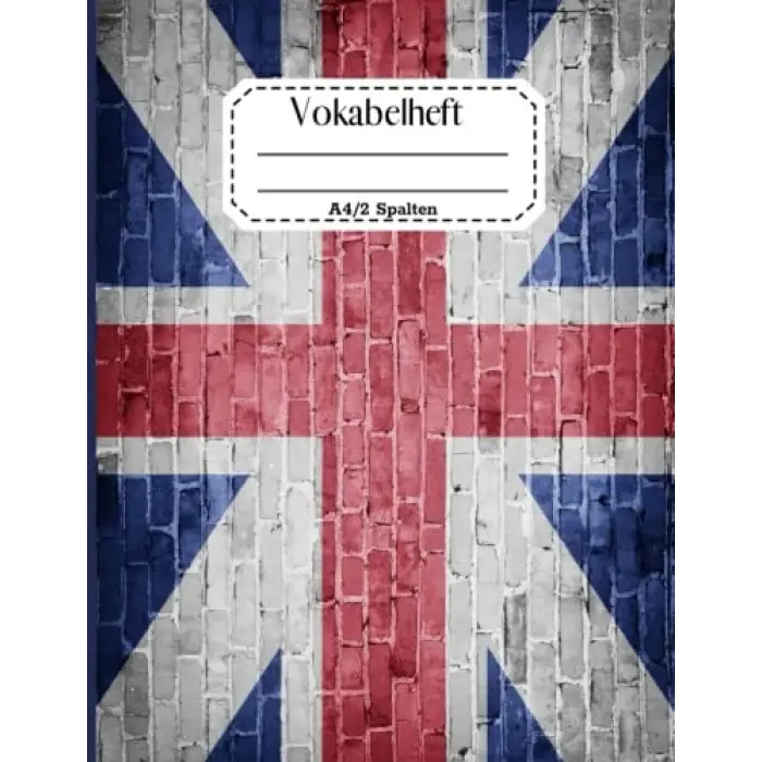 Independently published Vokabelheft A4 2 Spalten: Vokabelheft A4 Englisch mit schönem Design| Inhaltsverzeichnis, Erfolgs-Tracker
