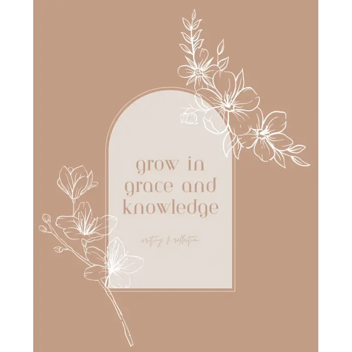 Independently published Womens Christian Boho Floral Journal for Notetaking and Reflection with Bible Verse Coloring Pages 2 Peter 3:18