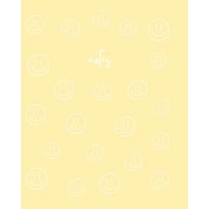 Independently published YELLOW SMILEY NOTEBOOK | cute, fun, trendy