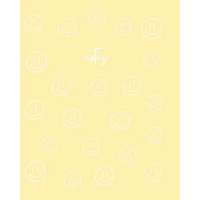 Independently published YELLOW SMILEY NOTEBOOK | cute, fun, trendy