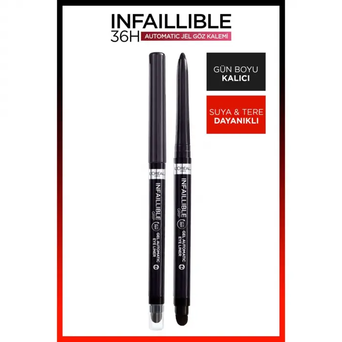 Infaillible Automatic Jel Göz Kalemi - Mat Siyah