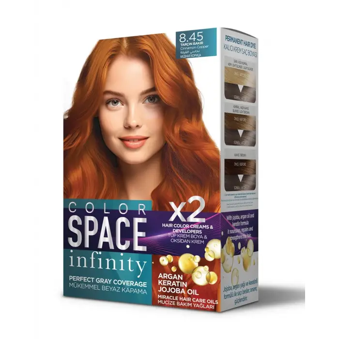 Infinity Set Saç Boyası 8.45 Tarçın Bakır