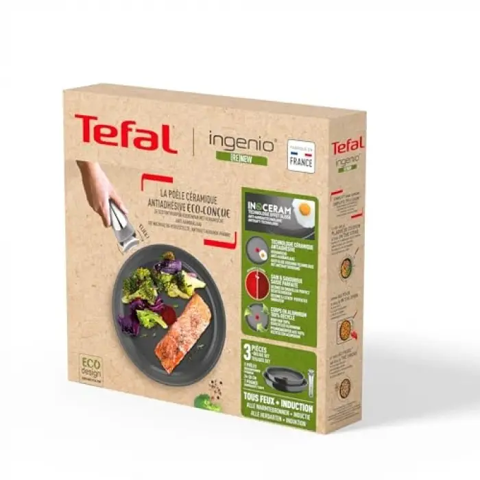 Ingenio Ceramic Renew İndüksiyon Tabanlı 3 Parça Tava Seti