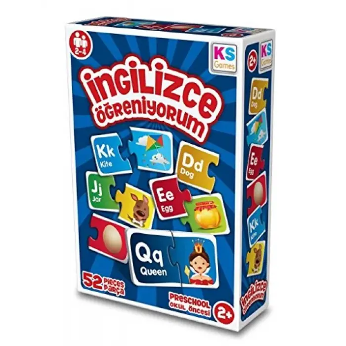 İngilizce Öğreniyorum 52 Parça Puzzle