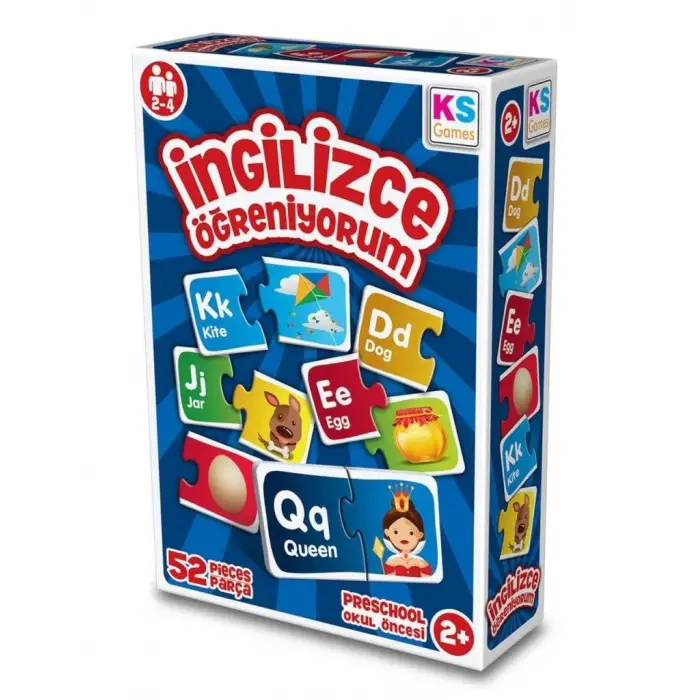 İngilizce Öğreniyorum 52 Parça Puzzle