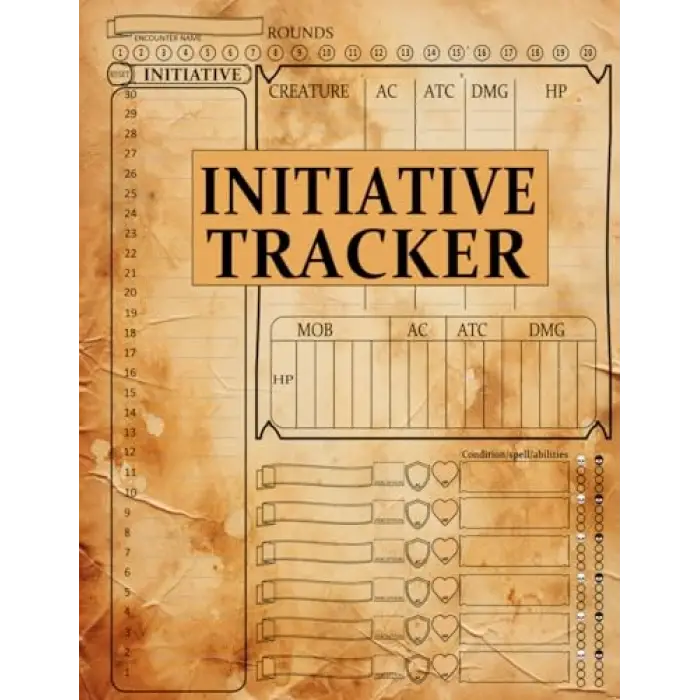 Initiative Tracker: manage encounters with this RPG Encounter Tracker, designed for fast and easy combat organization in games. Tailored for 1 to 6 ... conditions, and player and enemy stats,dnd 5e