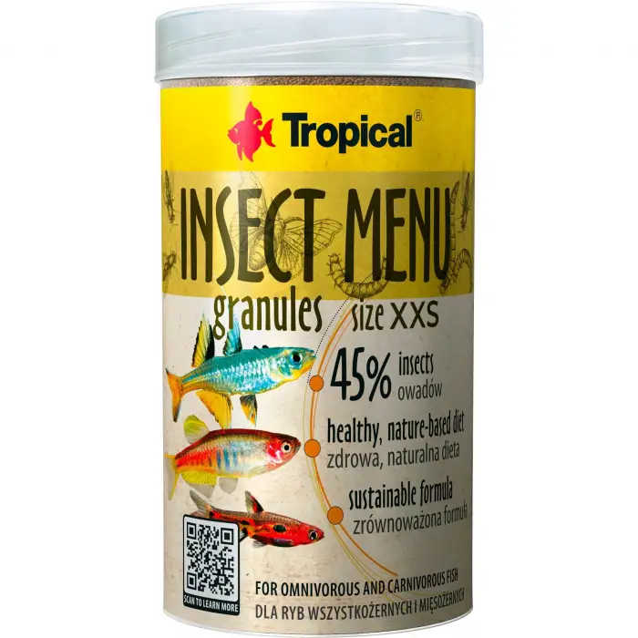 Insect Menü Granül Xxs Böcek Özlü Balık Yemi