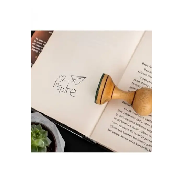 Inspire Ahşap Kaşe Seti