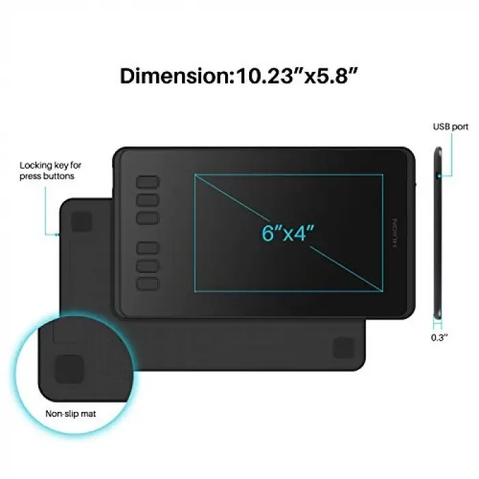 Inspiroy H640P grafik çizim tableti