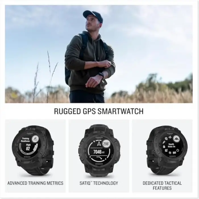 Instinct 3 – 50 mm Solar Tactical Edition Siyah