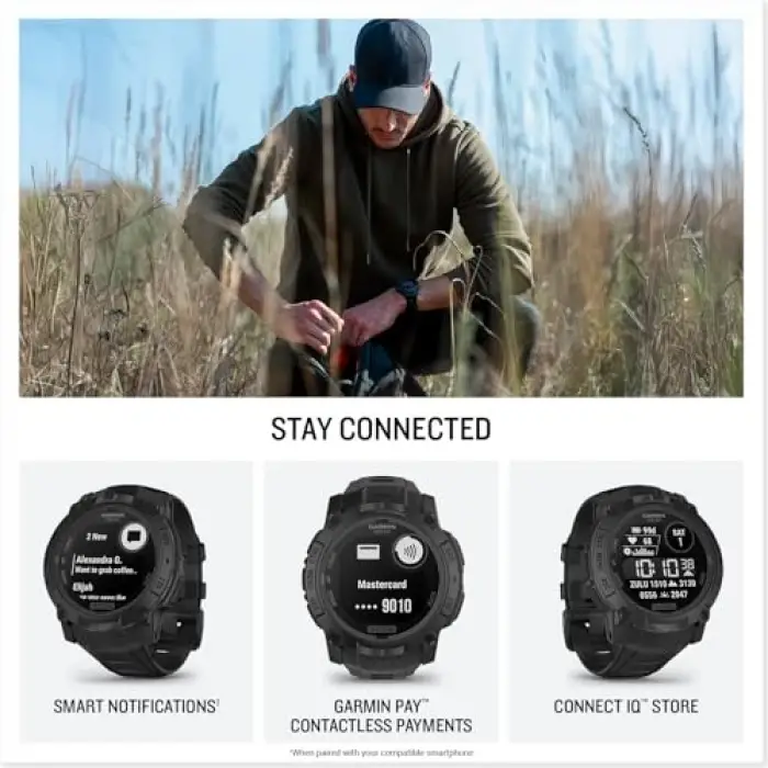 Instinct 3 – 50 mm Solar Tactical Edition Siyah