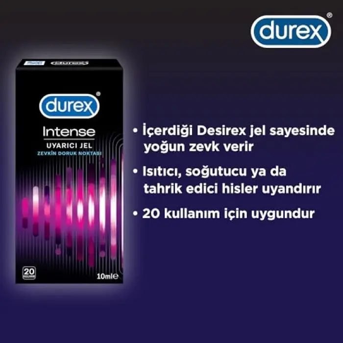 Intense Uyarıcı Jel, 20 Kullanım (1 x 10 ml)