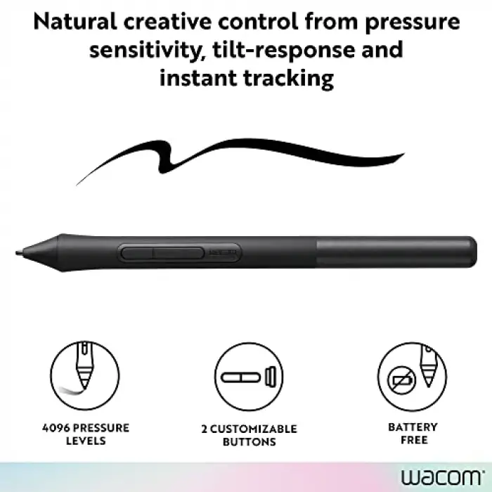 Intuos tablet için siyah 4K LP1100K kalem