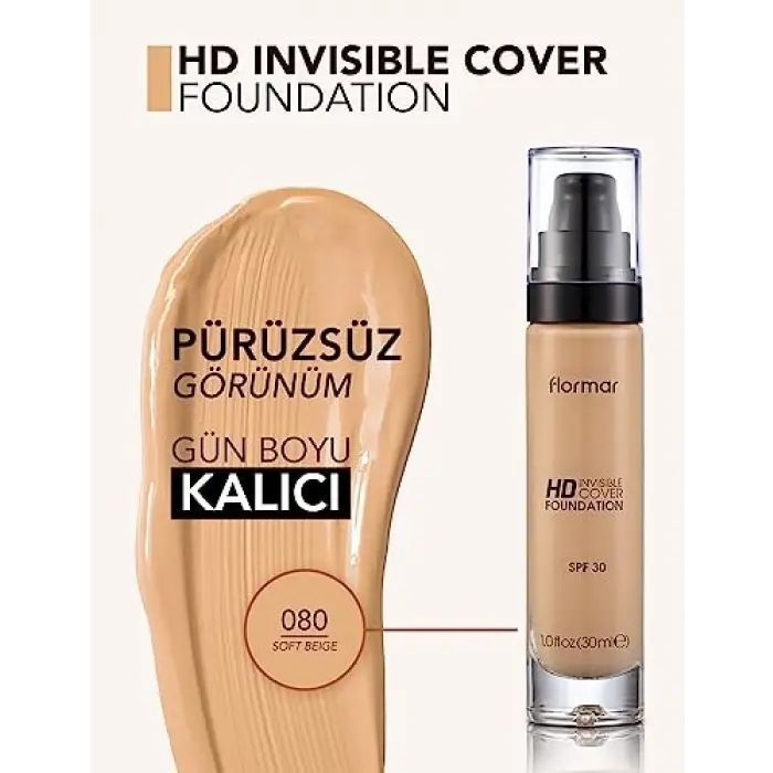 Invisible Cover Hd Foundation 30 ml