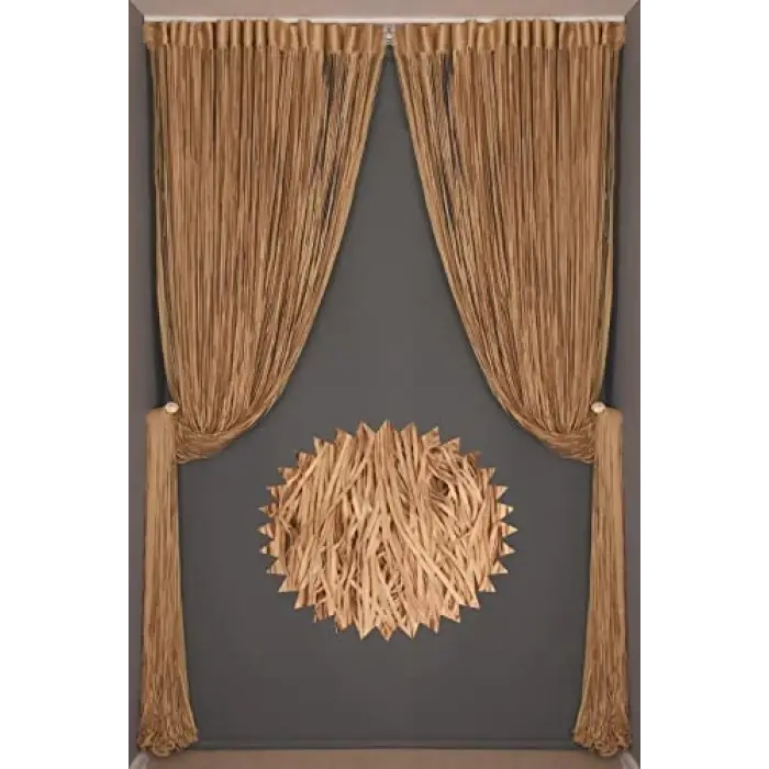 İP Model Gold Renk İP Perde 300 * 280 cm - 2 mm şerit