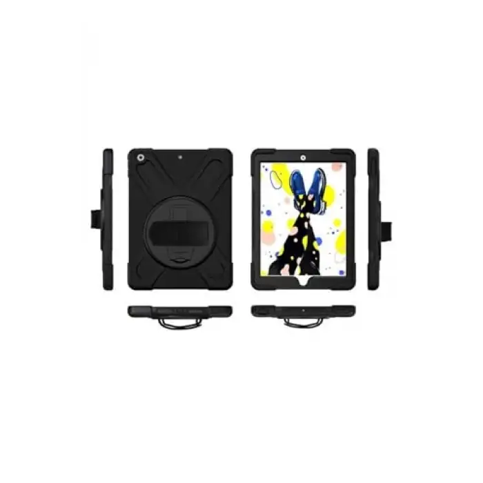 iPad 10.2 2021 (9.Nesil) Defender Tablet Silikon - Siyah
