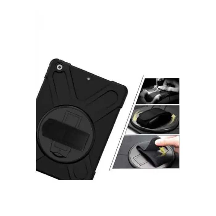iPad 10.2 2021 (9.Nesil) Defender Tablet Silikon - Siyah