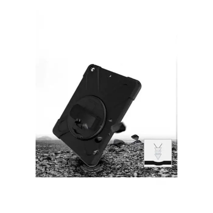 iPad 10.2 2021 (9.Nesil) Defender Tablet Silikon - Siyah