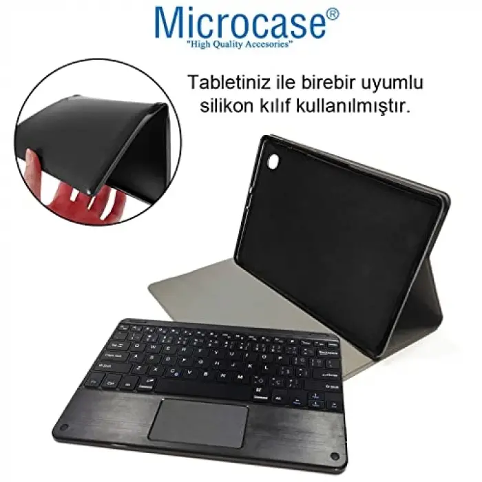 iPad Air 5. Nesil 10.9 Bluetooth Touchpad Klavyeli Kılıf-BKK5