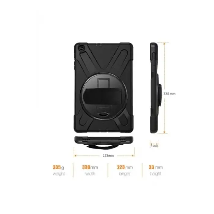 iPad Mini ile Uyumlu 2-3 Defender Tablet Silikon - Siyah