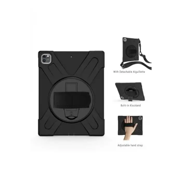 iPad Pro 12.9 2020 (4.Nesil) SBT Defender Tablet Silikon - Siyah