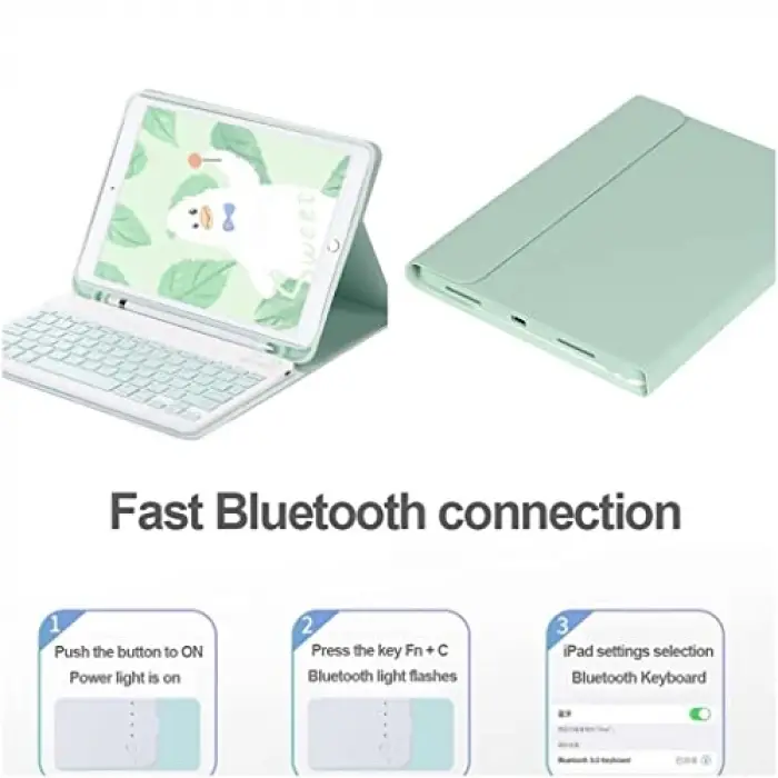 iPad Pro 12.9 6. 5. 4. 3. Nesil Kablosuz Klavyeli Case Mobax
