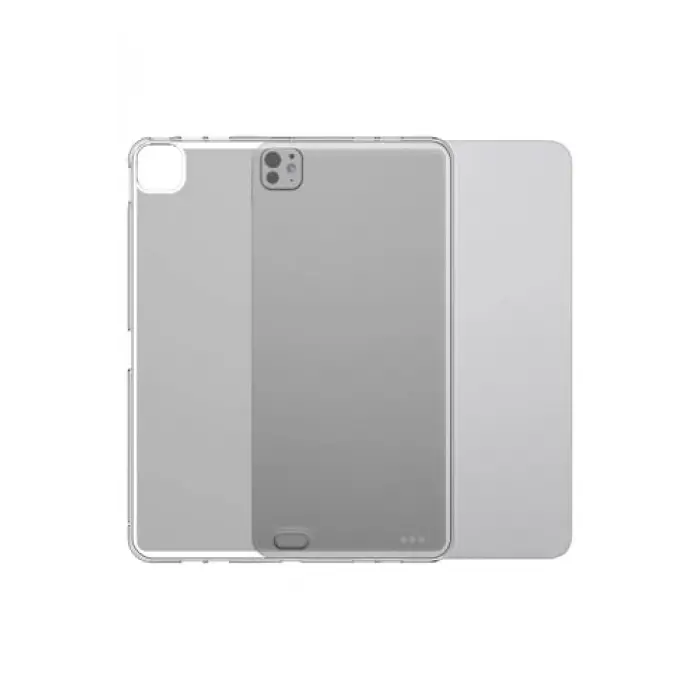 iPad Pro 13 2024 Süper Silikon Tablet Kılıf - Şeffaf