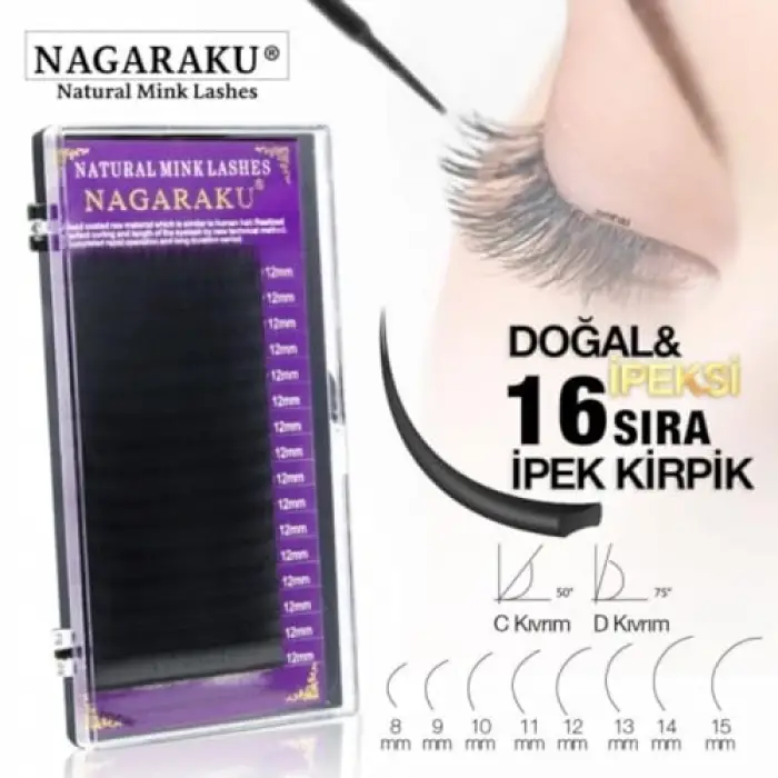 İpek Kirpik MİX L Kıvrım 0.12 L