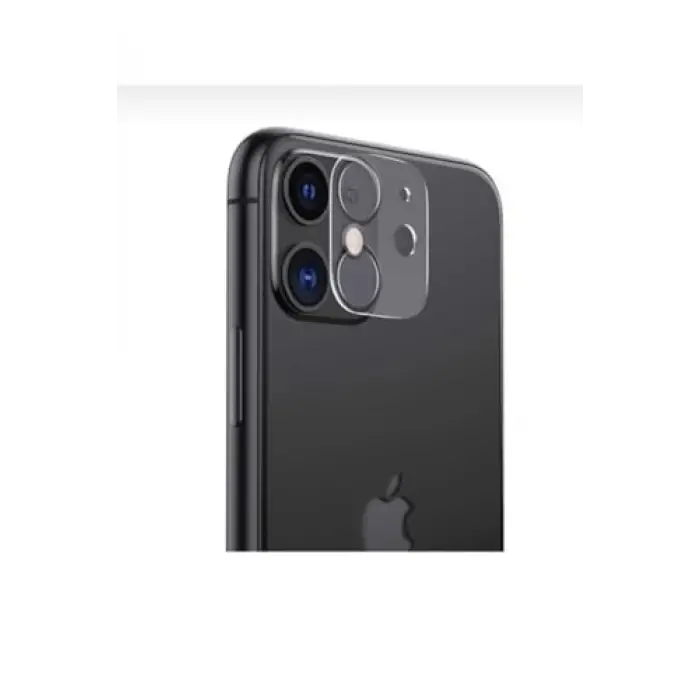 iPhone 11 Uyumlu 3D Şeffaf Kamera Lens Koruyucu