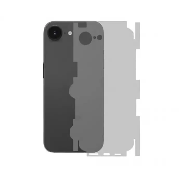 Iphone 16E ile Uyumlu 360 Arka Kaplama Mat Şeffaf