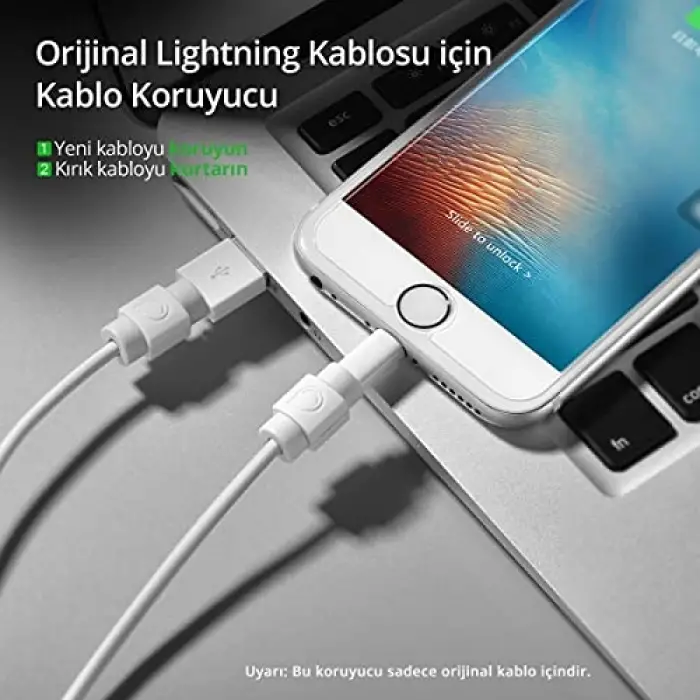 iPhone kablo koruyucu