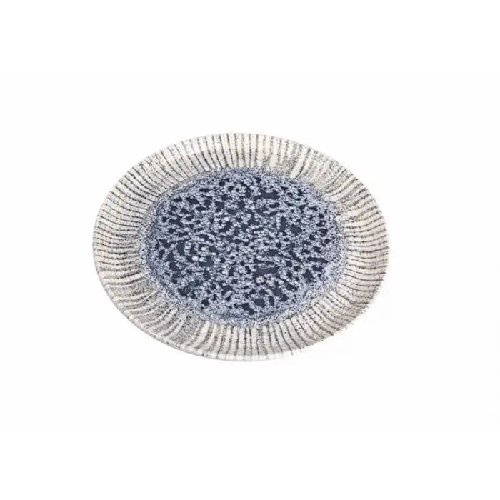 Iris Blue Düz Tabak 20cm