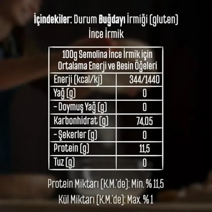 İrmik Semolina 1 Kg