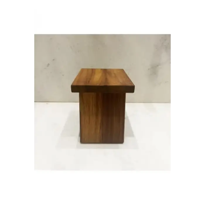 Iroko Ahşap Banyo Taburesi Oturak Step Tool (L)